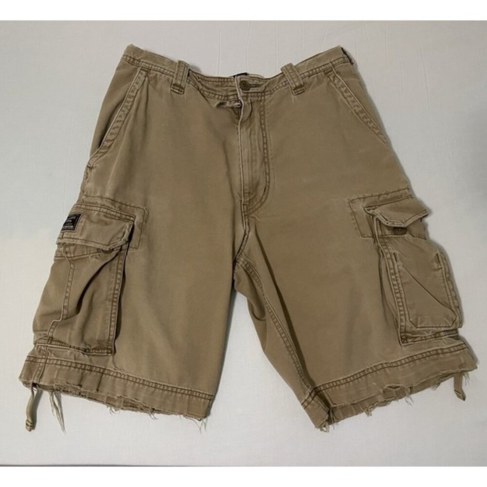 Abercrombie and Fitch Cargo Shorts Mens 30 Beige Tan‎